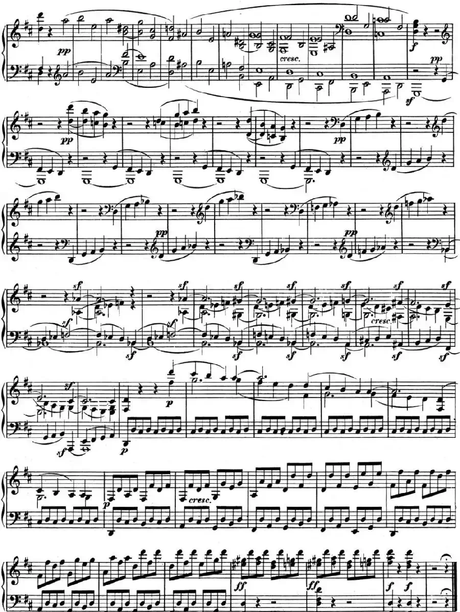 贝多芬钢琴奏鸣曲07 D大调 Op.10 No.3 D major