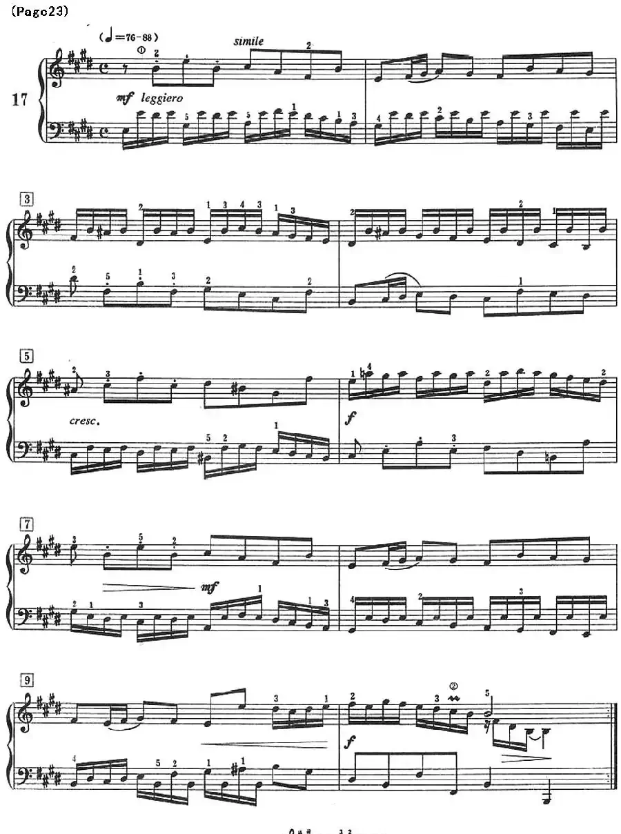 巴赫小前奏曲（NO.17-NO.18）