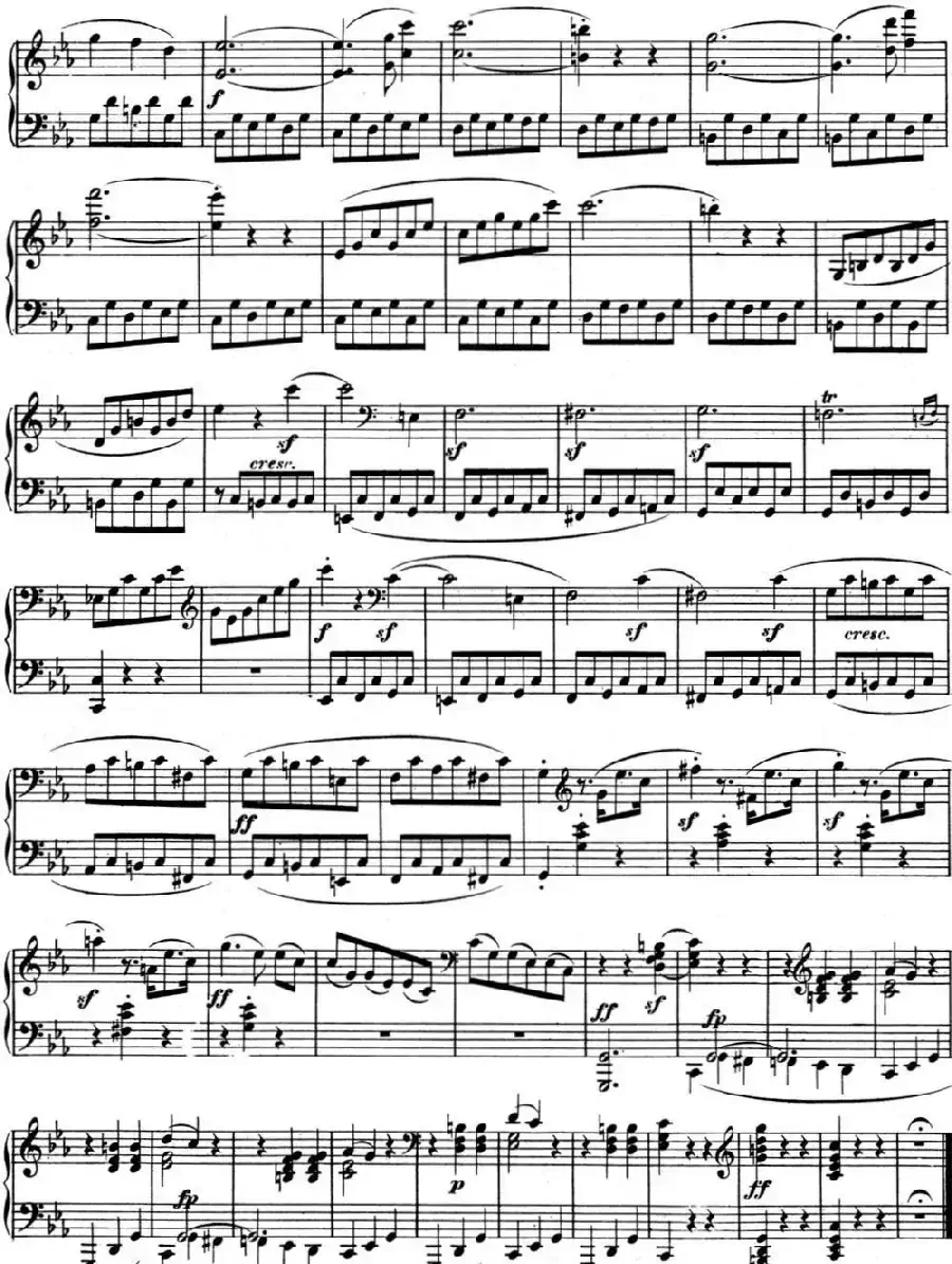 贝多芬钢琴奏鸣曲05 c小调 op.10 No.1 C minor3