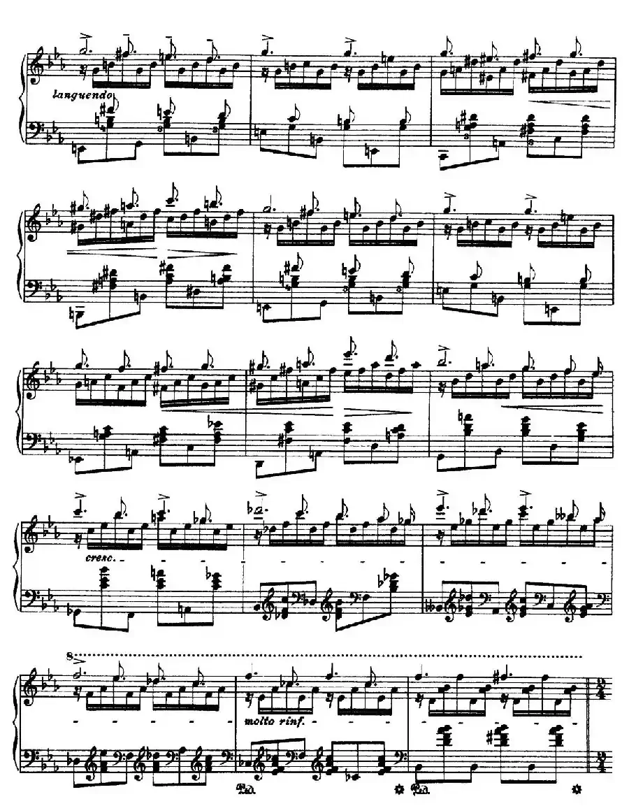 12 Etudes d'execution Transcendante S.139（12首超技练习曲·8）