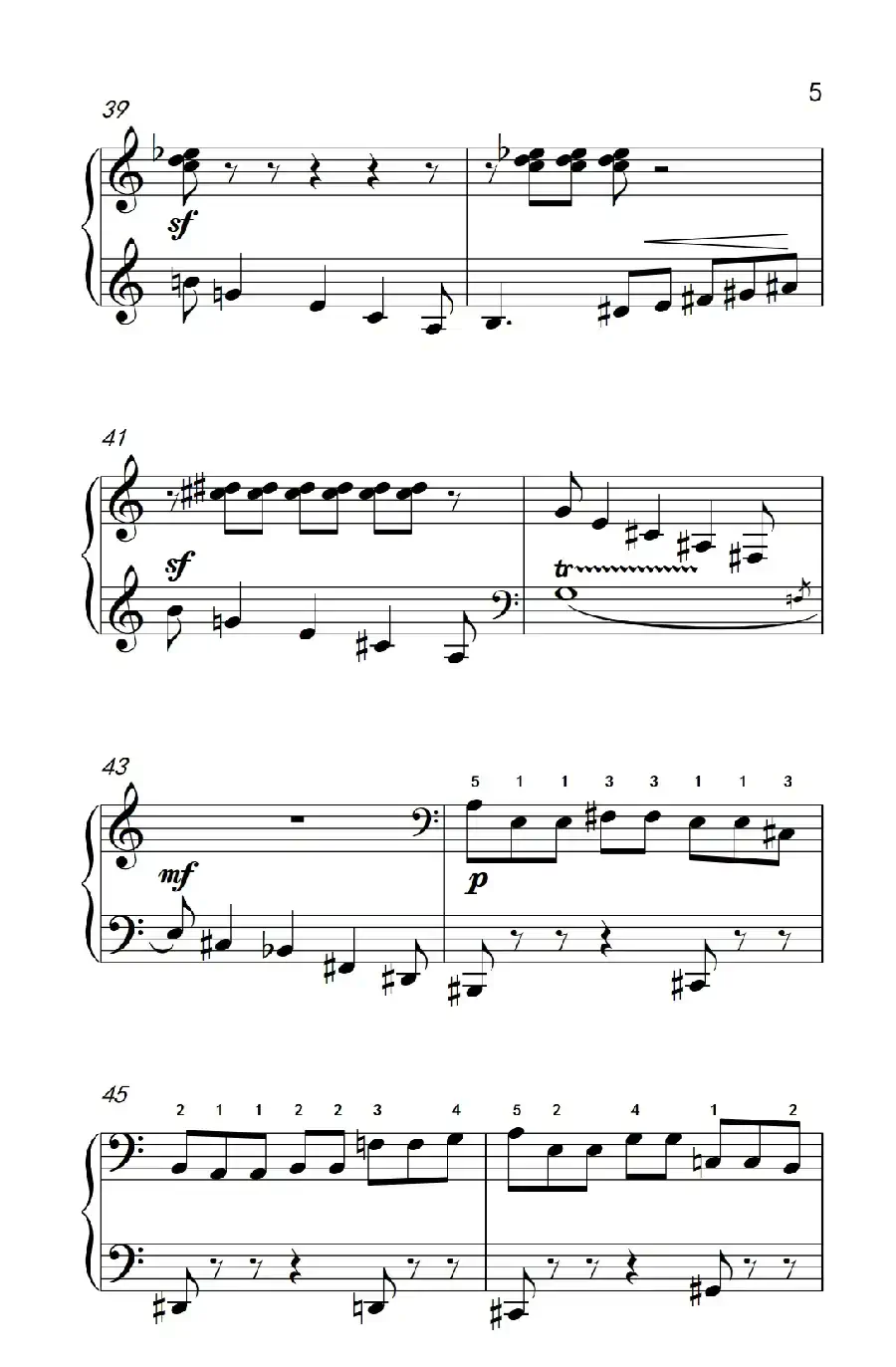 六首保加利亚节奏舞曲 第四首（巴托克 小宇宙 钢琴教程 6）