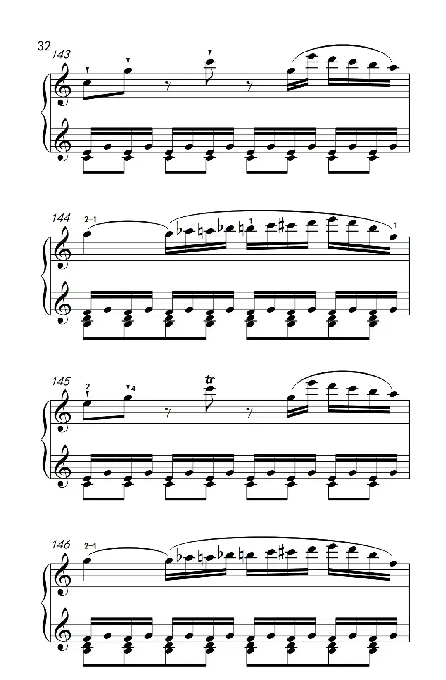 第九级1.C大调奏鸣曲 第一乐章 Hob.XVI 50（中央音乐学院 钢琴（业余）考级教程 7-9级）