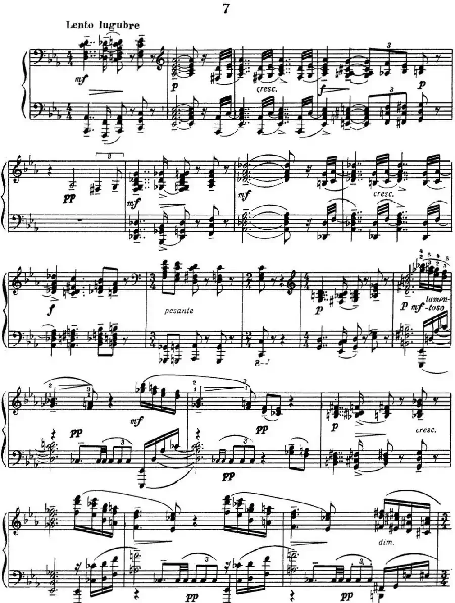 拉赫玛尼诺夫 音画练习曲15或16 Etudes tableaux Op.39 No.7