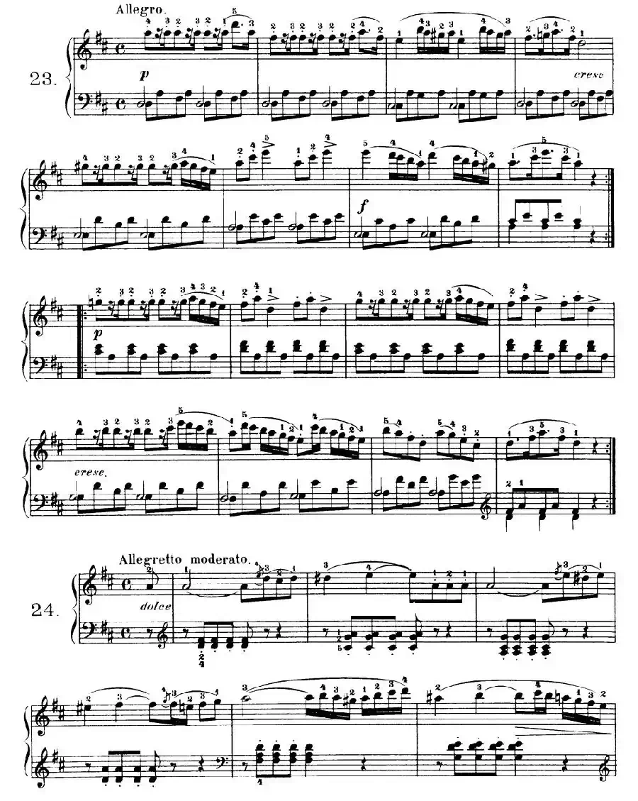 One Hundred and Ten Easy and Progressive Exercises Op.453（车尔尼110首简易练习曲 21——30）