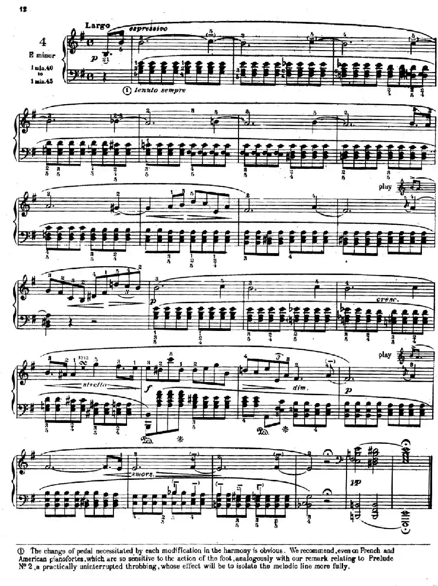 Preludes Op.28（24首前奏曲·4）