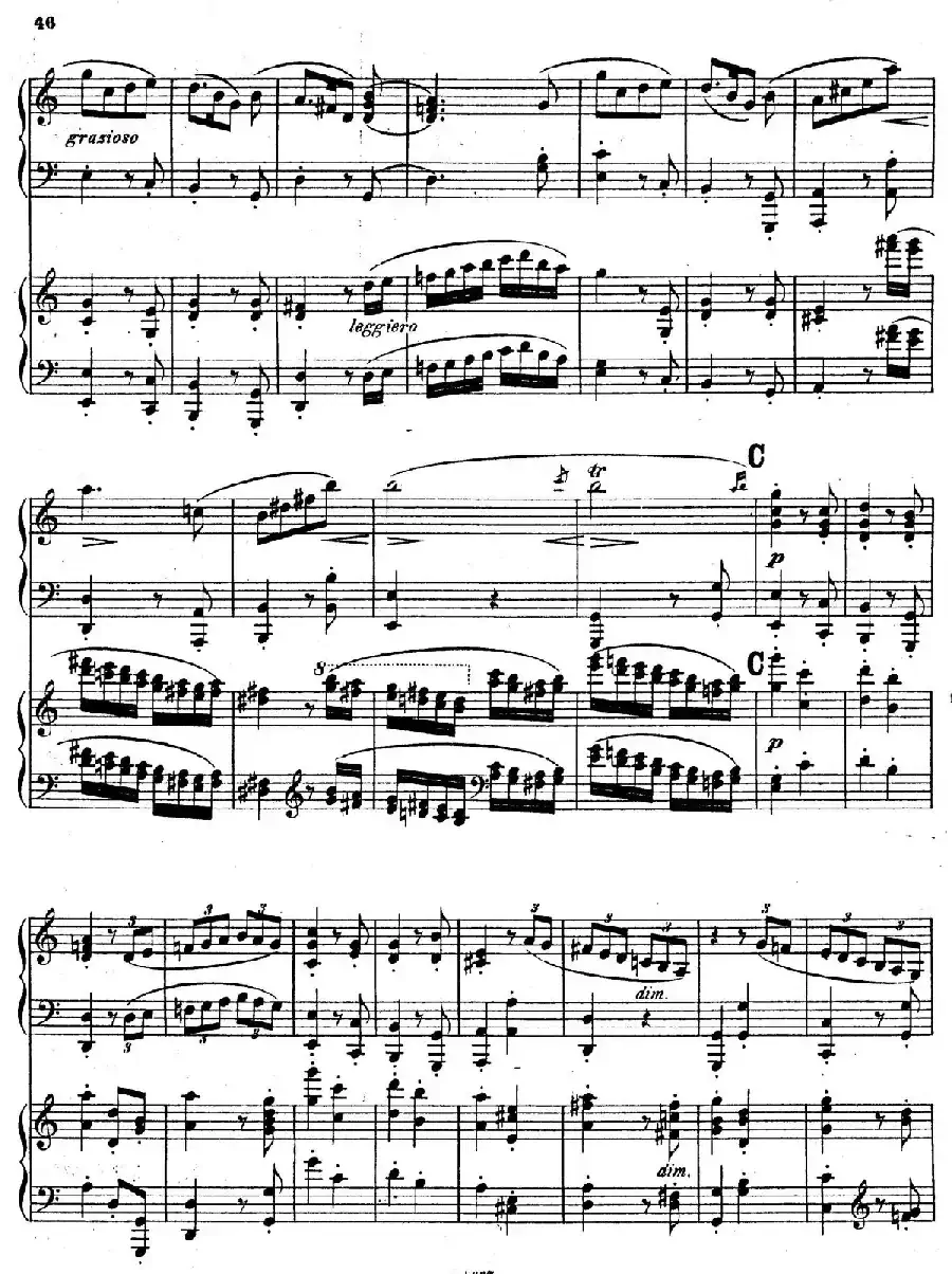 Symphony No.4 in e Minor Op.98（e小调第四交响曲·双钢琴）