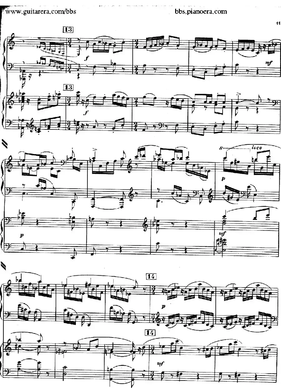 Piano Concerto in c-sharp Minor （升c小调钢琴协奏曲·第一乐章）