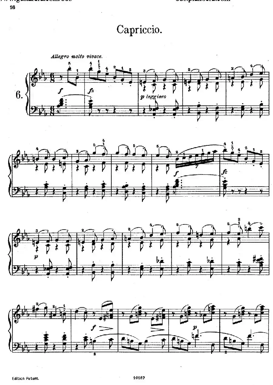 Akvareller Op.19（水彩画 6. 随想曲）