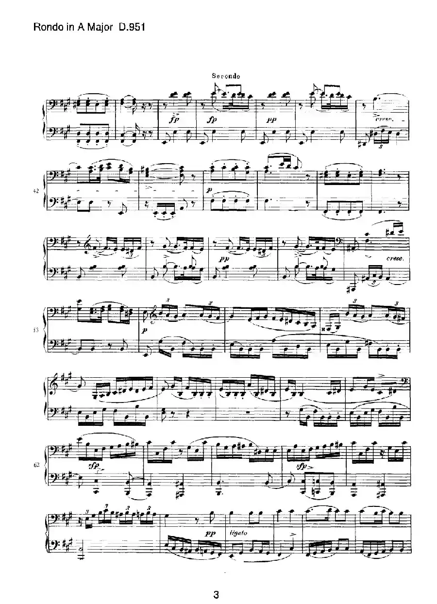 Grand Rondeau in A Major Op.107（A大调回旋曲·四手联弹）