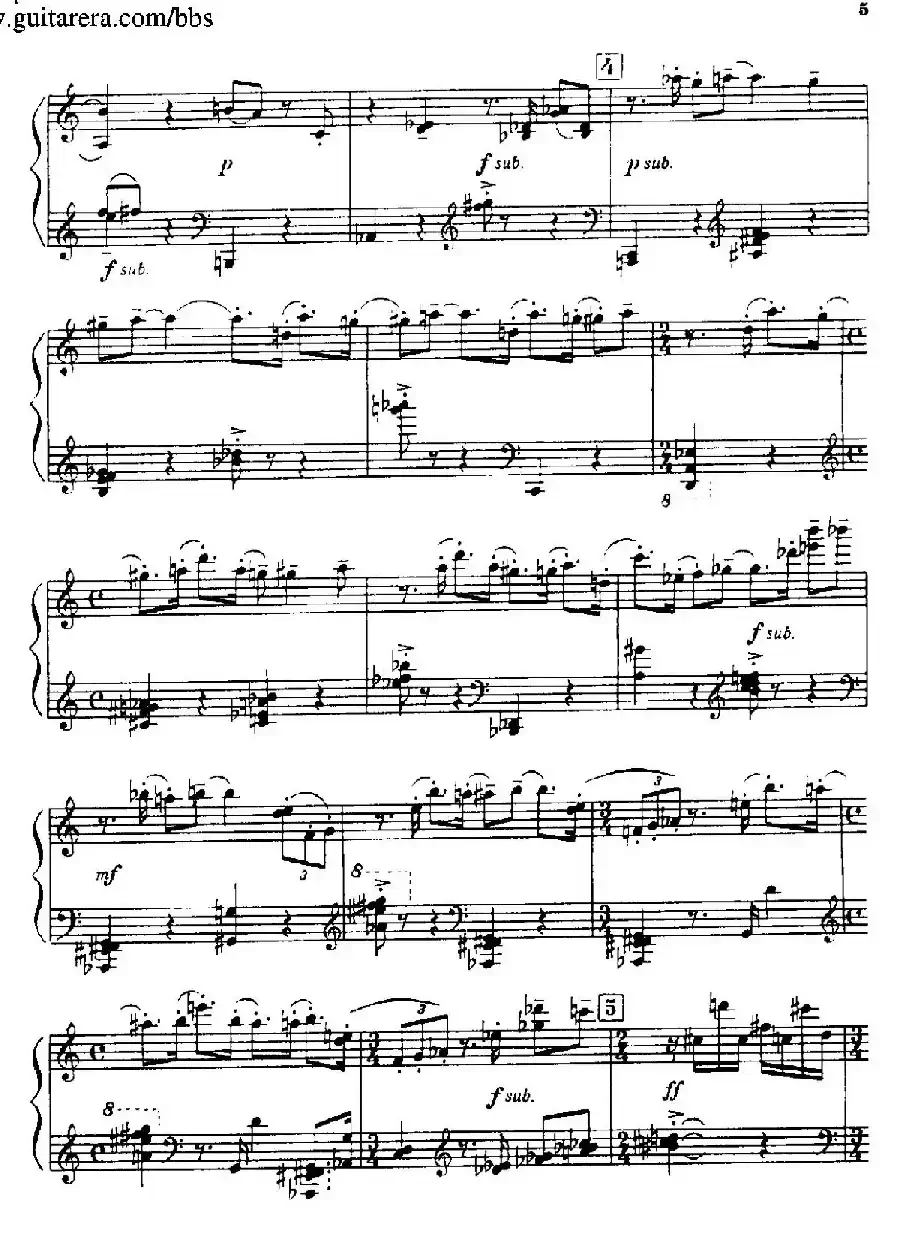Piano Sonata（钢琴奏鸣曲· 第一乐章）