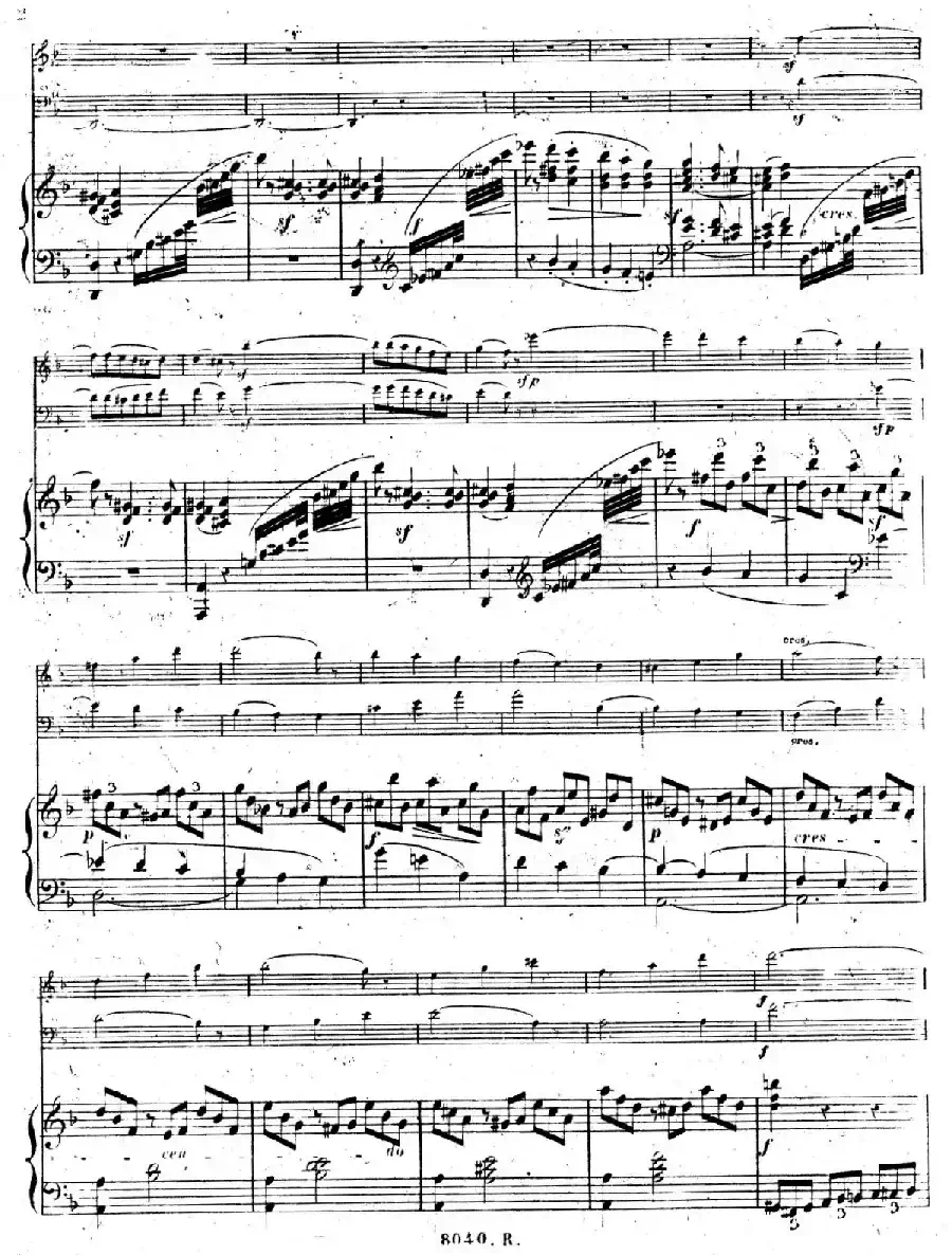 Piano Trio No.1 in d Minor Op.49（d小调第一钢琴三重奏·第一乐章）