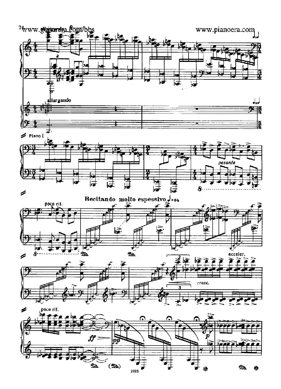 Piano Concerto in D-flat Major Op.37（降D大调钢琴协奏曲·Ⅲ·双钢琴）