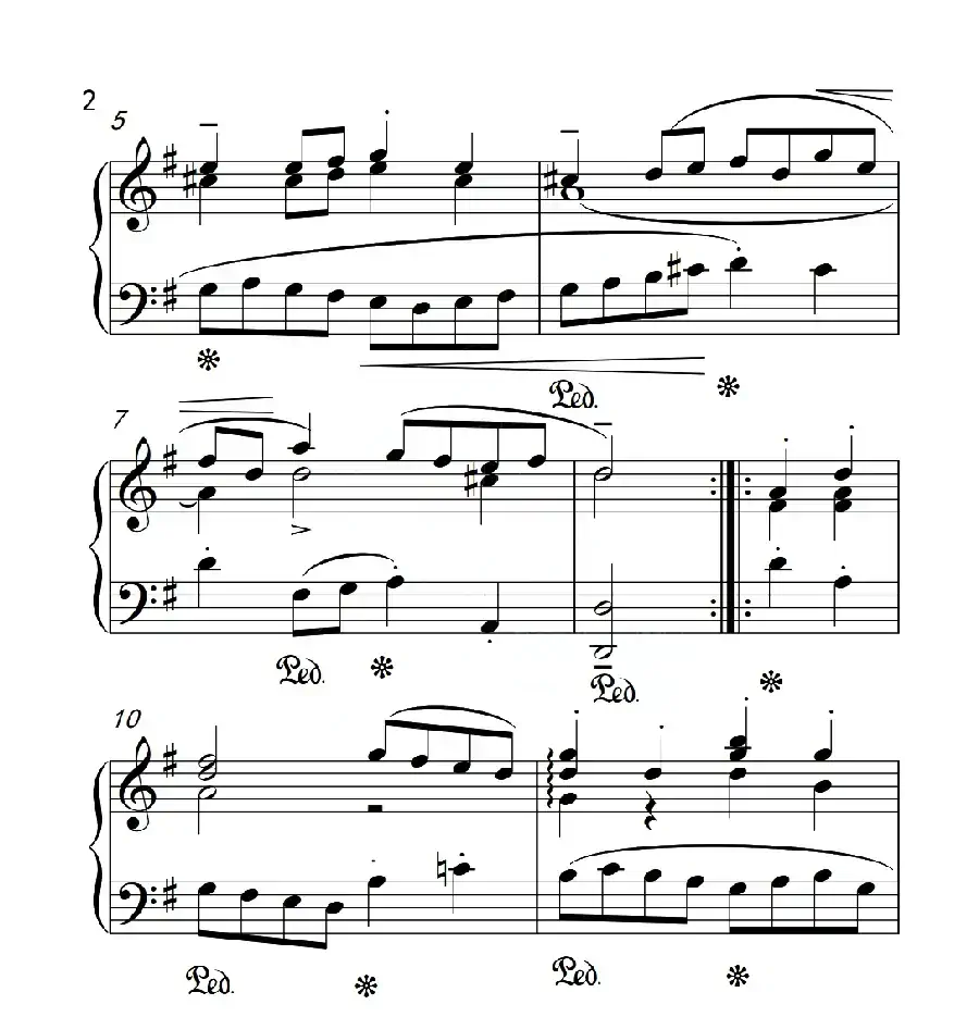 第四级A组 加伏特(中国音乐学院钢琴考级作品1~6级)