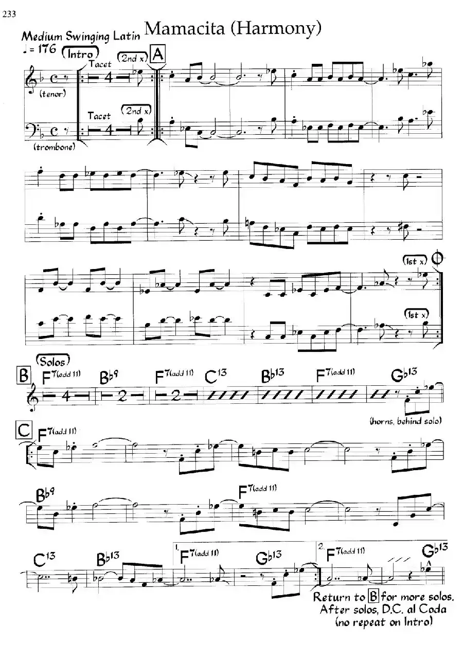 Mamacita（爵士钢琴曲）