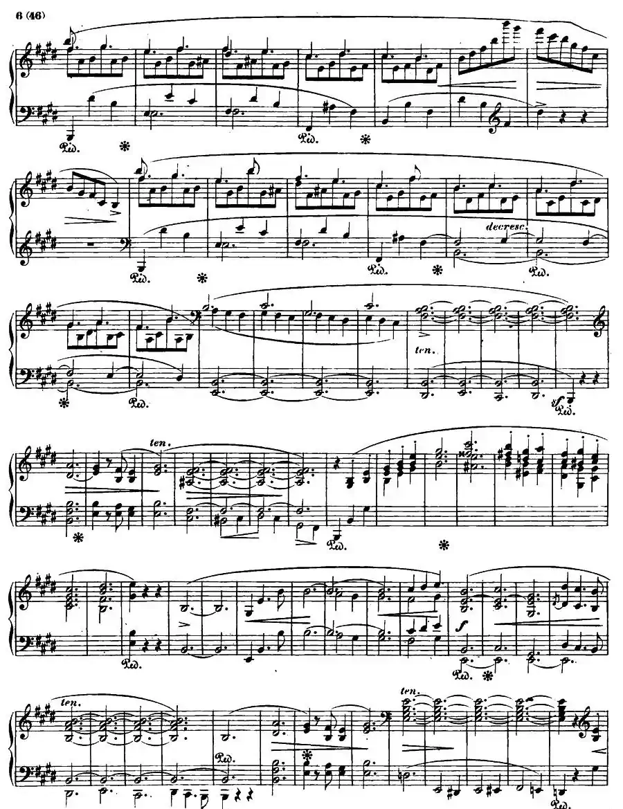 E大调钢琴谐谑曲Op.54（第四号）