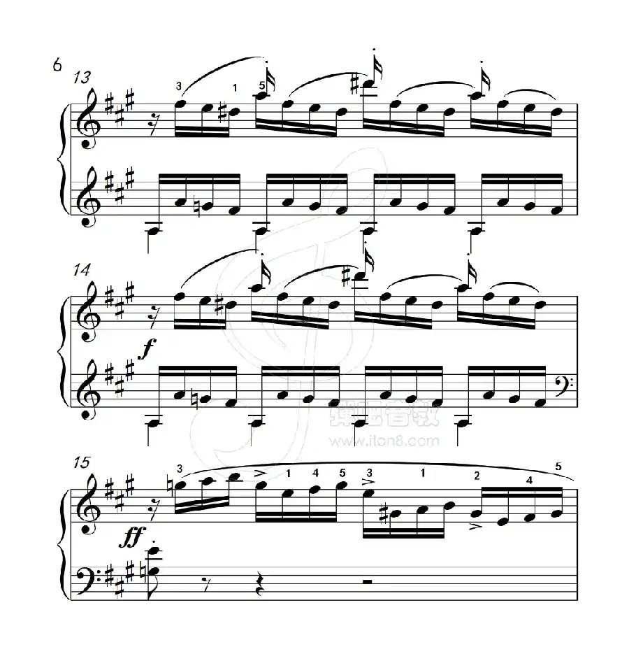 练习曲 6(克拉莫钢琴练习曲60首)