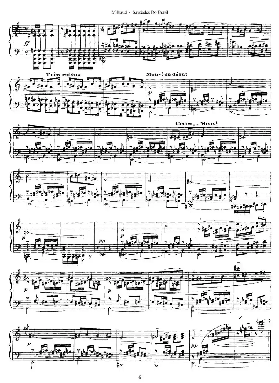 Saudados do Brasil Op.67（巴西回忆·Ⅲ）