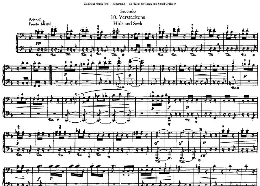 12首为孩子们而作的四手联弹曲 Op.85（四手联弹）（10）