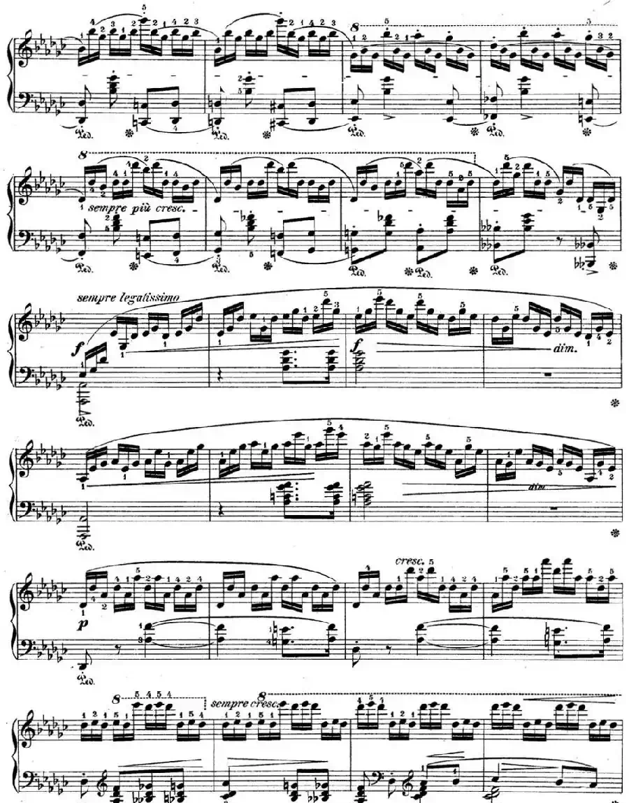 肖邦练习曲5 Op.10 No.5 黑键 降G大调 Gb major Black Key