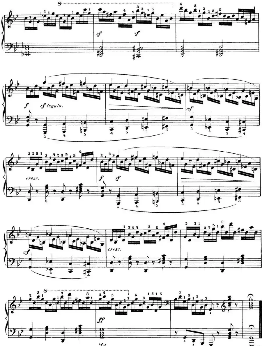 50首车尔尼Op.740钢琴手指灵巧技术练习曲（NO.14）