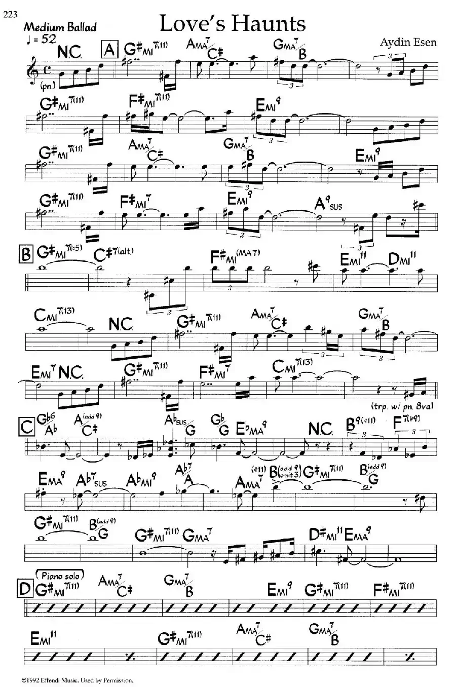 Love's Haunts(爵士钢琴曲)