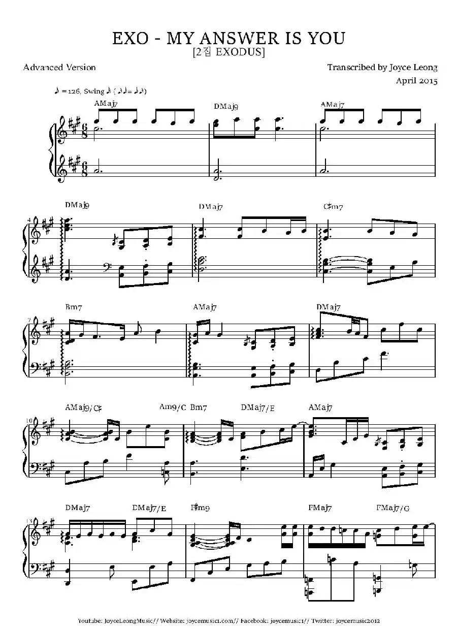 MY ANSWER IS YOU（我的答案是你）