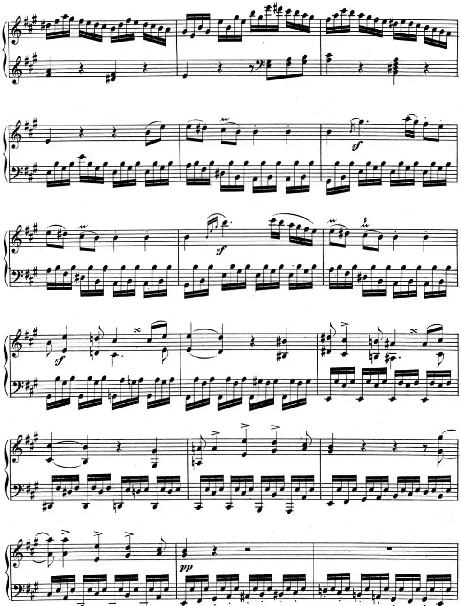 贝多芬钢琴奏鸣曲02 A大调 Op.2 No.2 A major