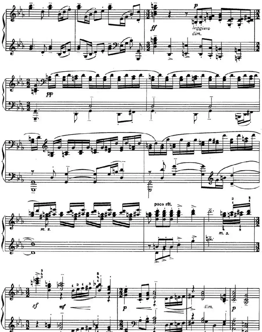 拉赫玛尼诺夫 音画练习曲6或7 Etudes tableaux Op.33 No.6