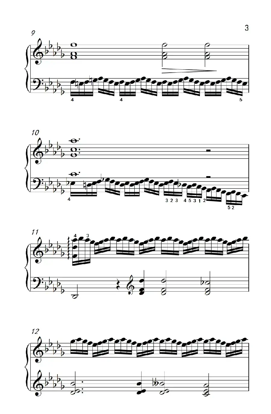 莫什科夫斯基 钢琴练习曲（第十二首）