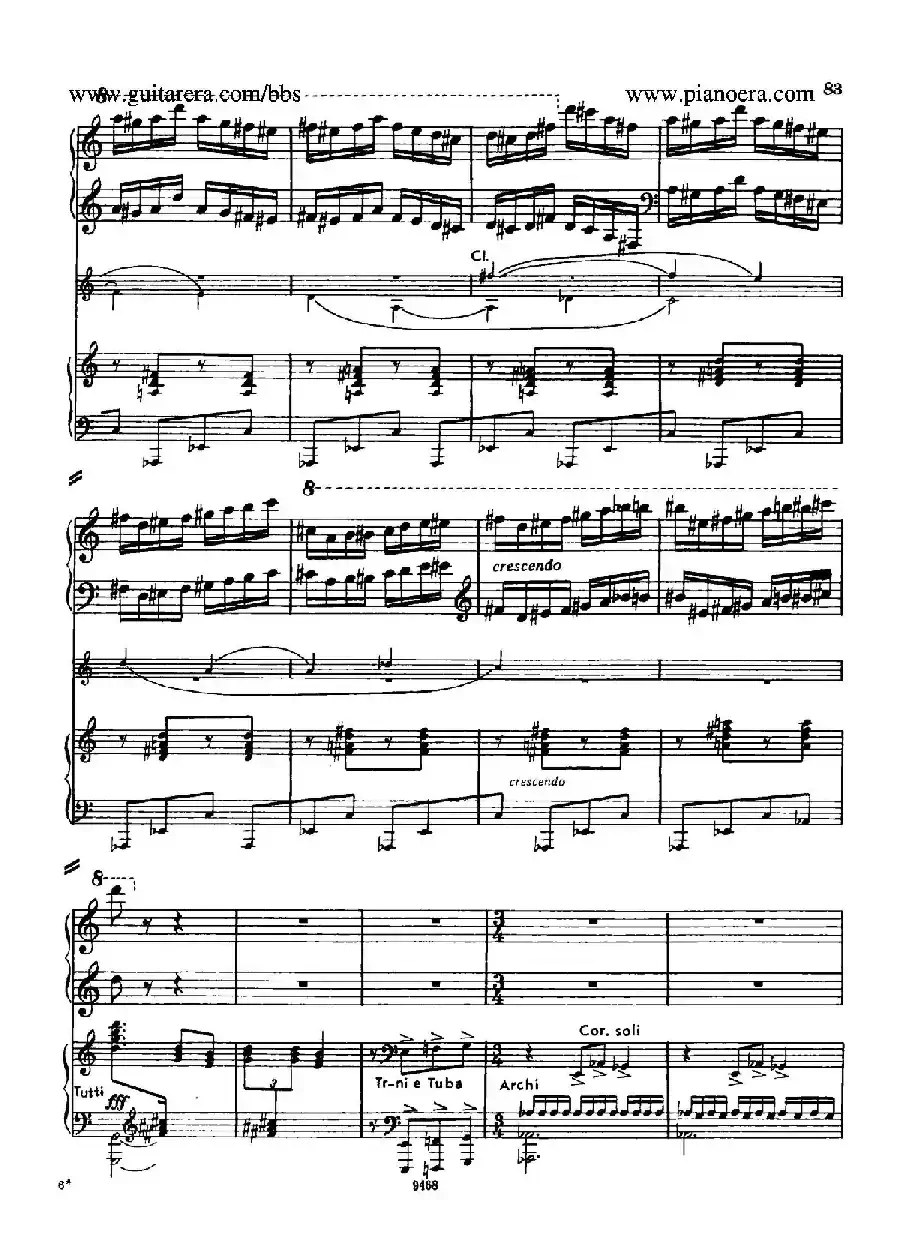 Piano Concerto in D-flat Major Op.37（降D大调钢琴协奏曲·Ⅲ·双钢琴）