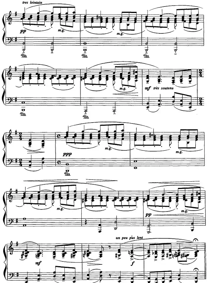 现代钢琴曲：13、帕凡舞曲