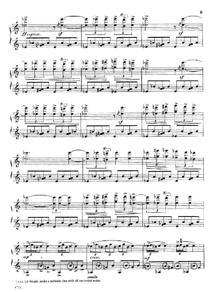 Piano Sonata in E-flat Major Op.95（降E大调钢琴奏鸣曲·Ⅰ）