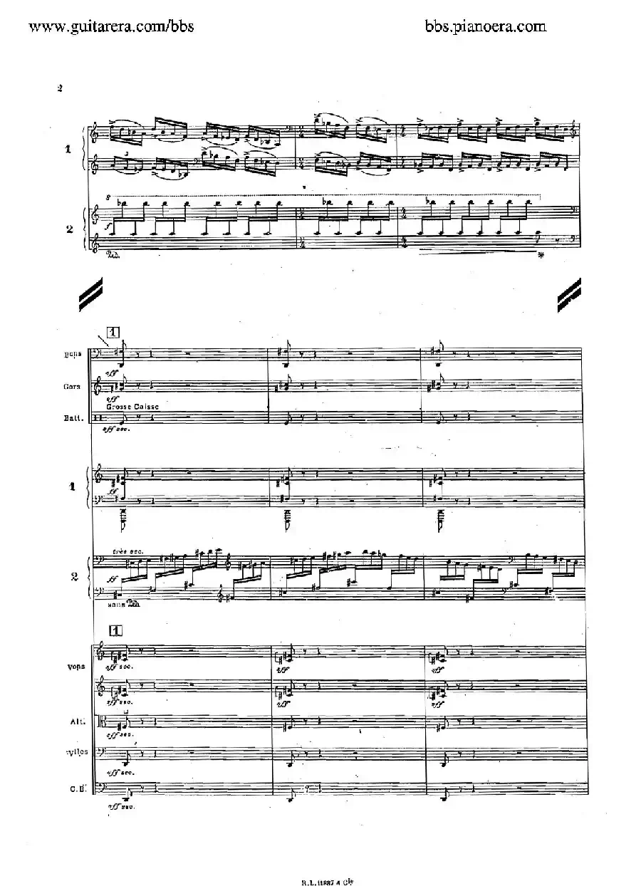 Concerto for 2 Pianos in d Minor（d小调双钢琴协奏曲·总谱）