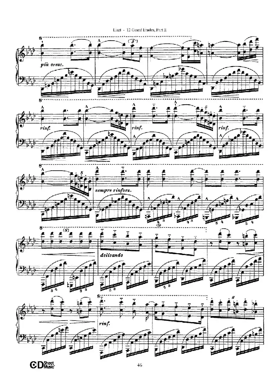 12 Grand Etudes S.137（12首华丽的练习曲·10）