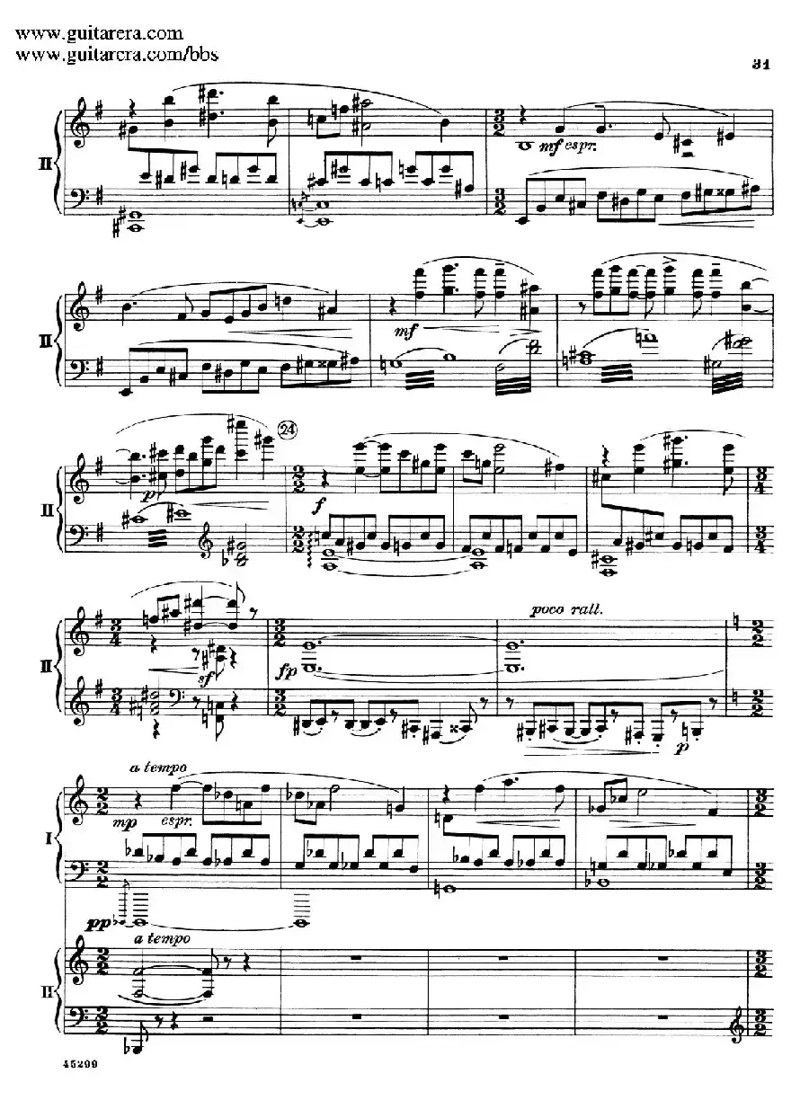 Piano Concerto Op.38（钢琴协奏曲·双钢琴·第一乐章）