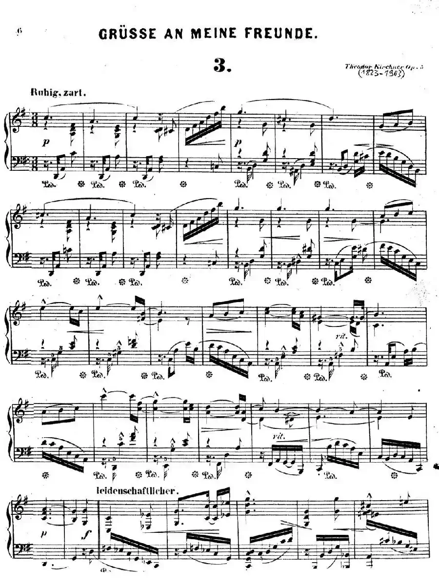 Gruesse An Meine Freunde Op.5（致朋友们的问候·3）