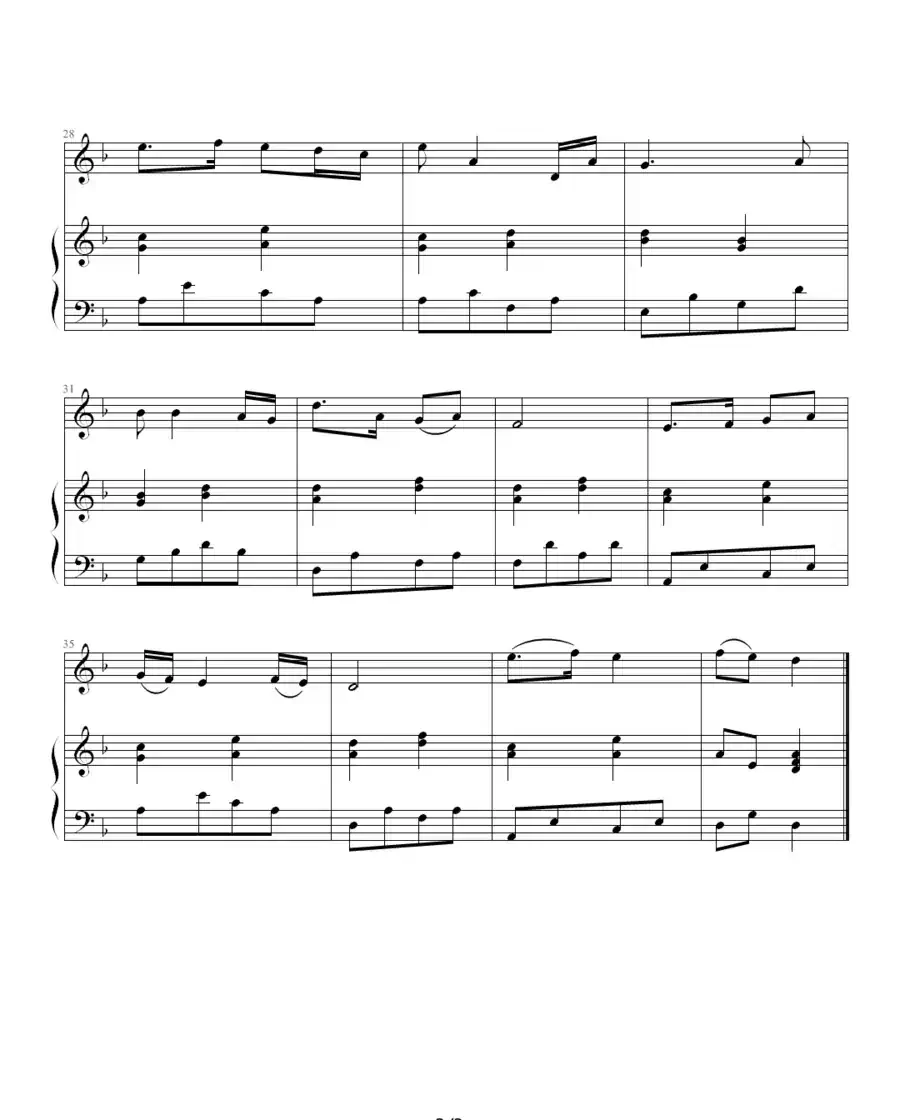 真情永恒（钢琴伴奏谱）