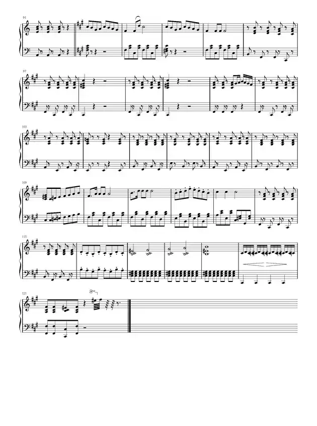 青春舞曲变奏曲(青歌赛歌谱)