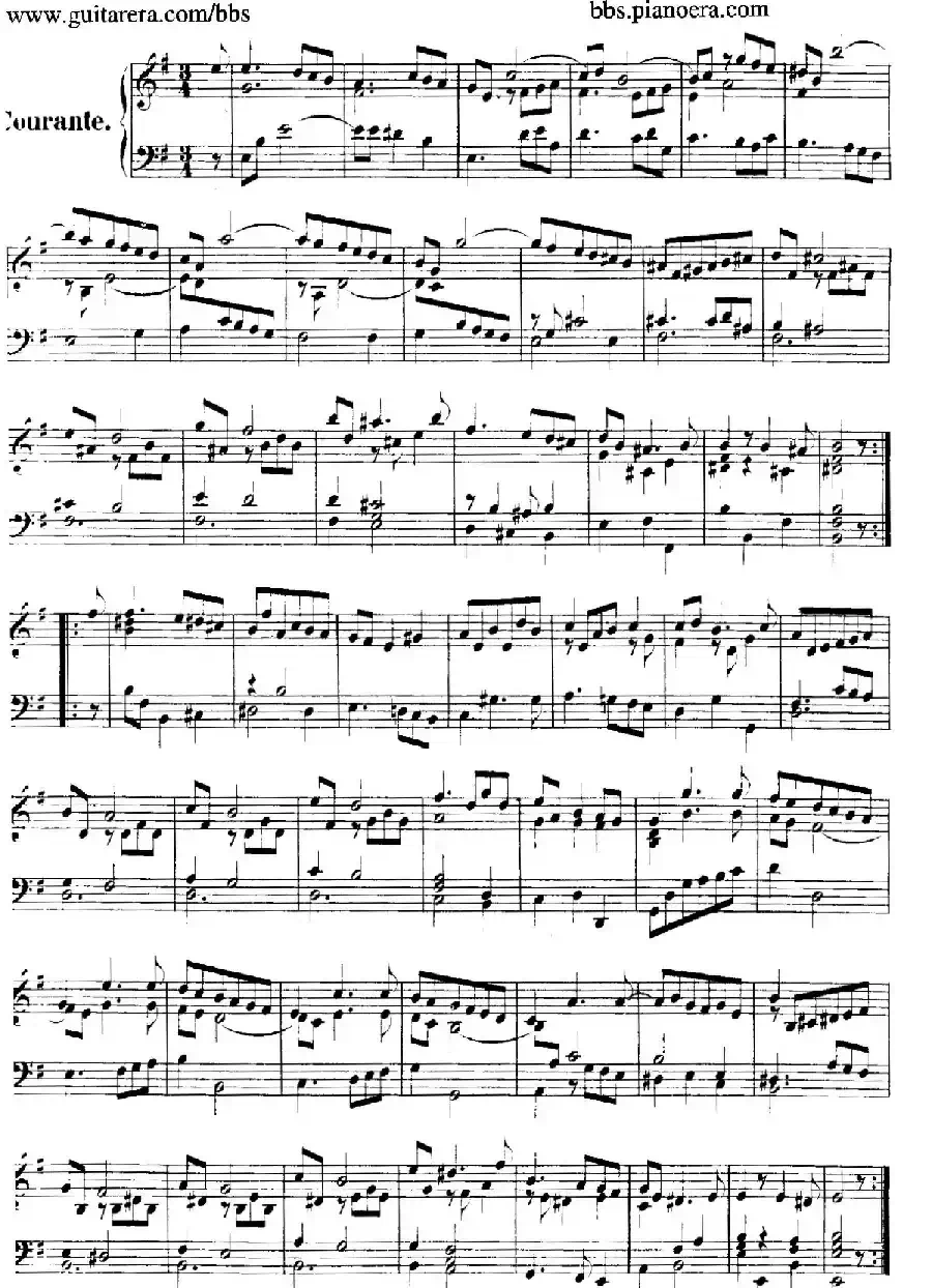 Suite No.4 in e Minor HWV 429（e小调第四组曲）