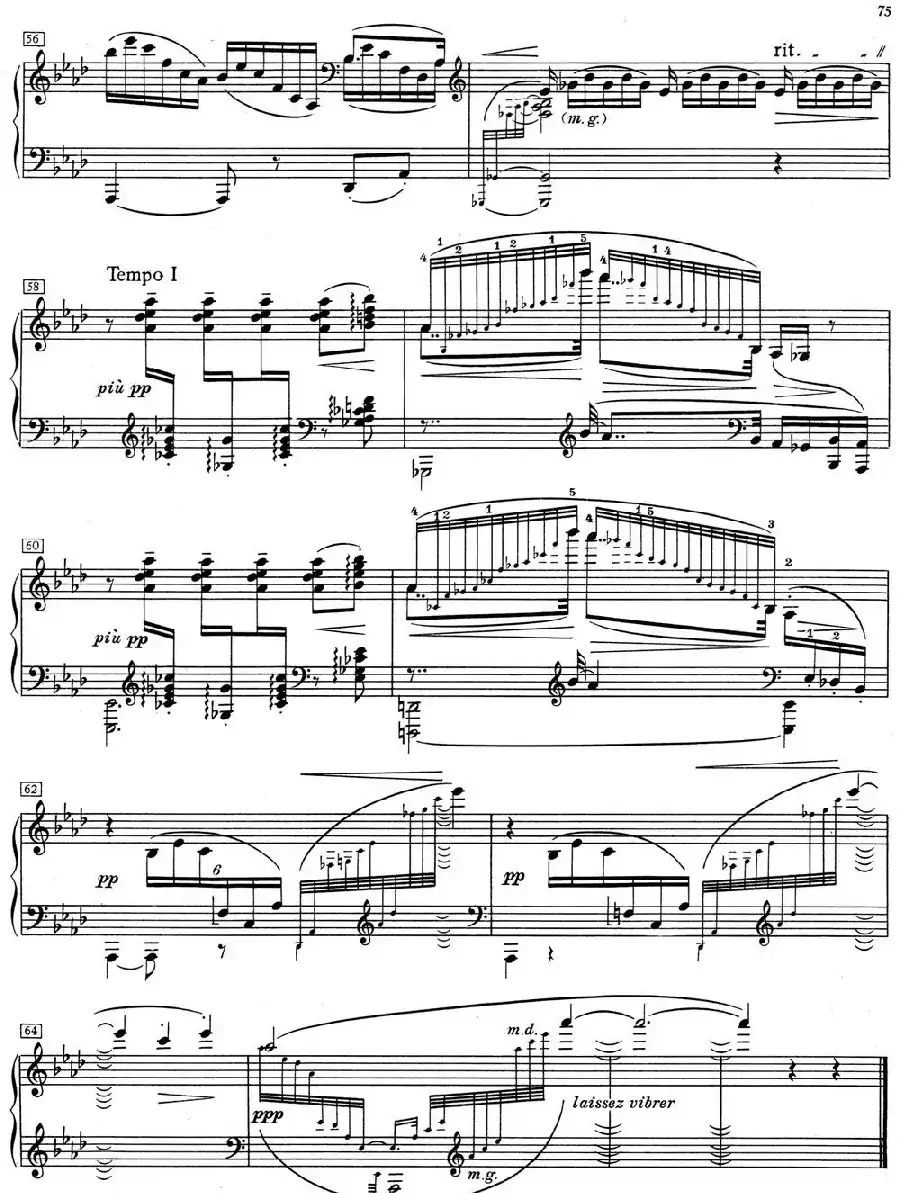 德彪西12首钢琴练习曲（11 琶音练习v1.0 arpèges composés）