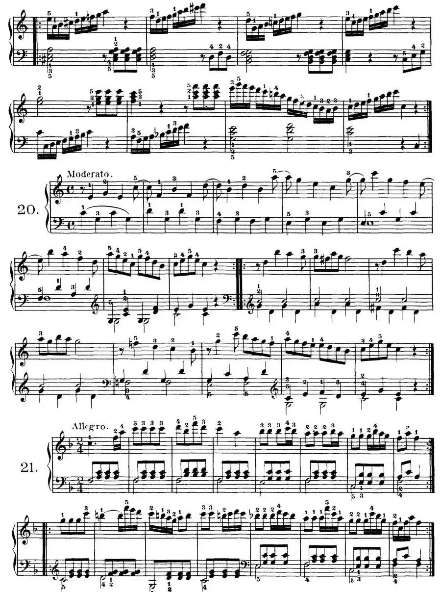 Czerny - 100 Progressive Studies Op.139 （1—21）