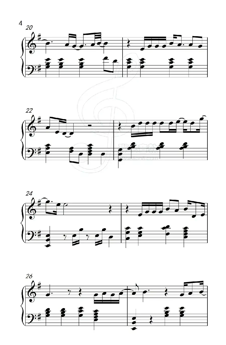 只想一生跟你走（《弹吧音教》制谱版）