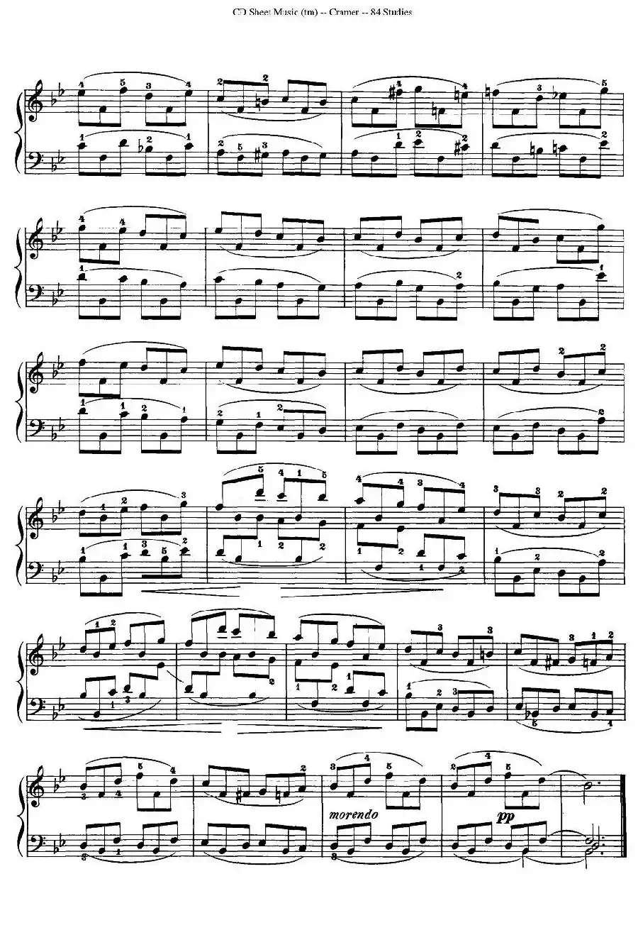 Cramer - 84 exercices（6—10）（克拉莫84首钢琴练习曲）