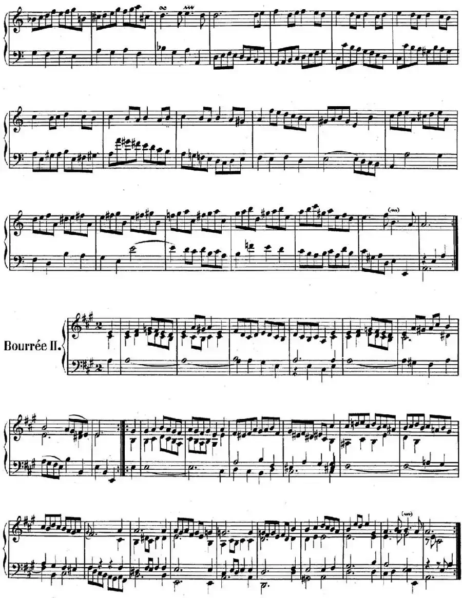 英国组曲No.2 巴赫 a小调  2nd Suite BWV 807