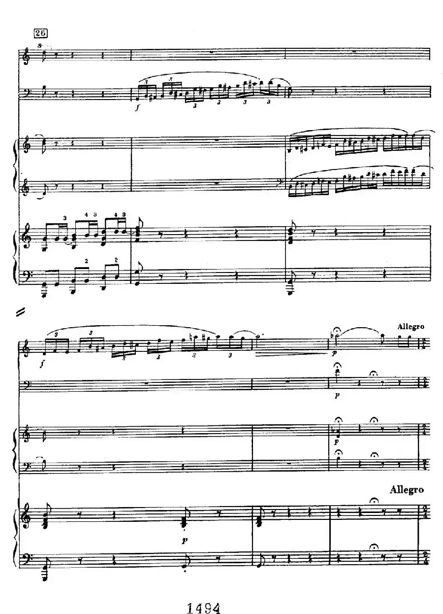 Triple Concerto in C Major Op.56（C大调三重协奏曲·双钢琴·Ⅲ）