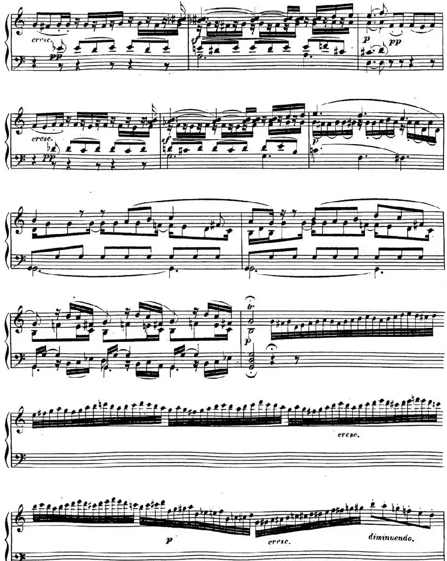 贝多芬钢琴奏鸣曲16 G大调 Op.31 No.1 G major