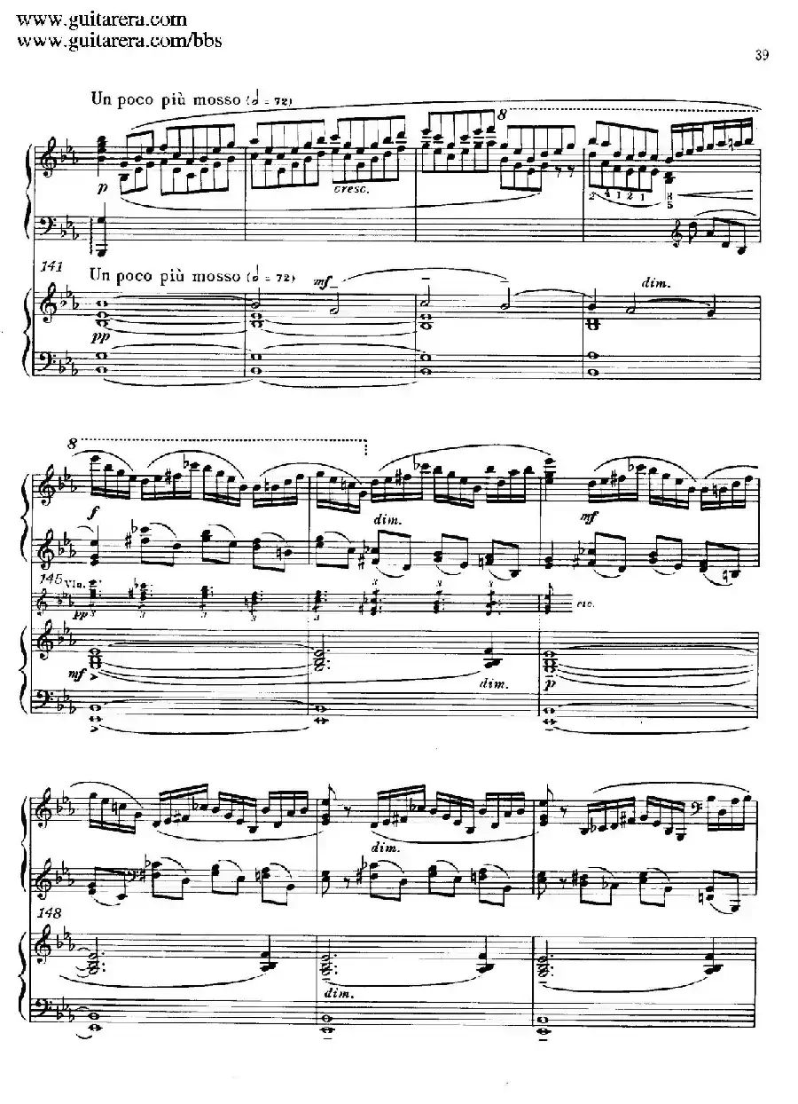 c小调第二钢琴协奏曲 Op.18（双钢琴·第一乐章）