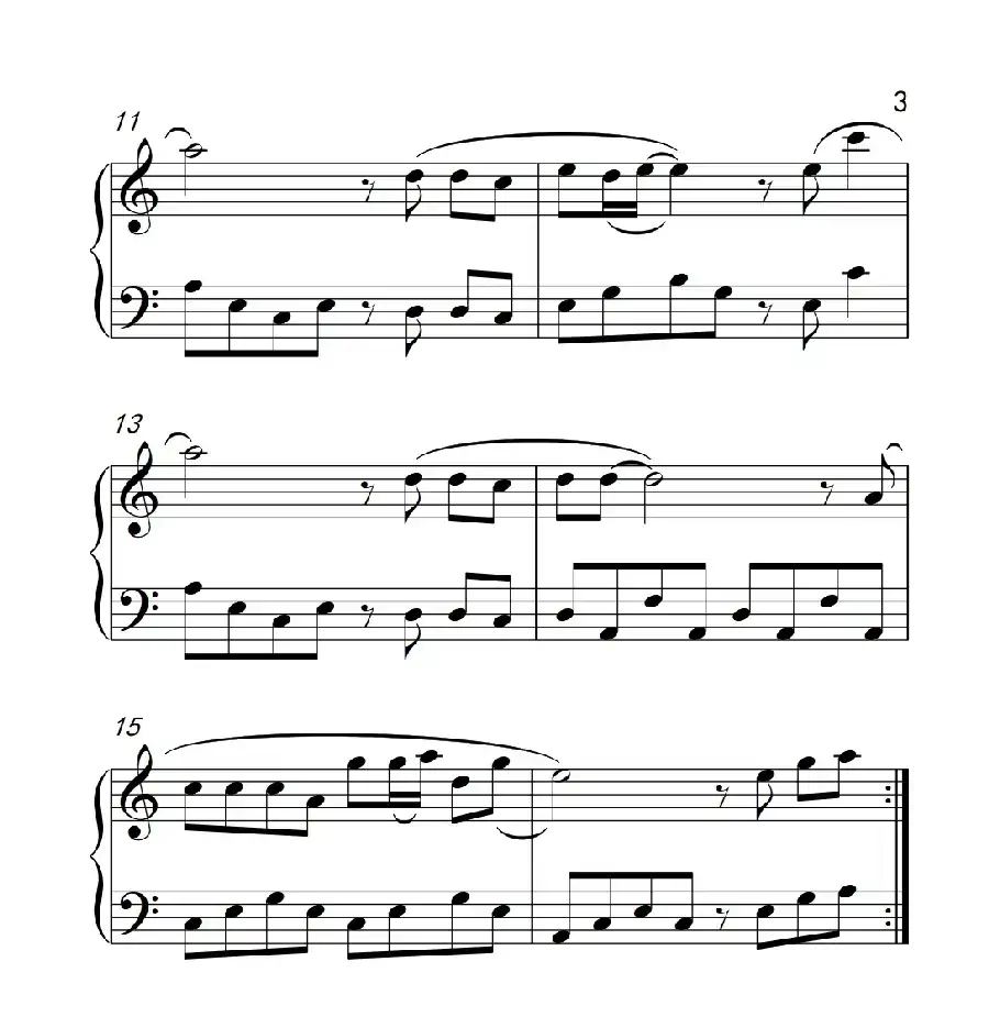 等爱的玫瑰(《弹吧音教》制谱版)