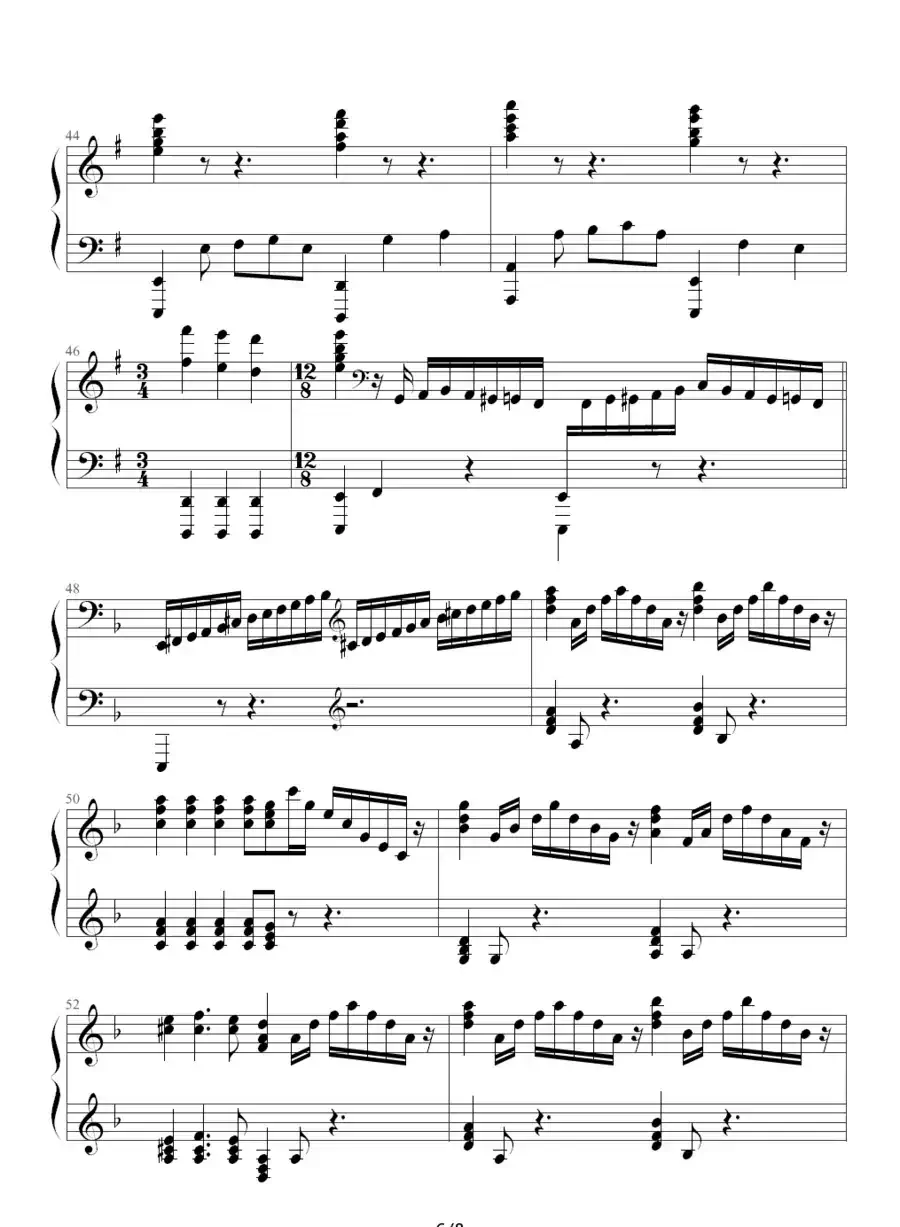 HE’S A PIRATE（钢琴独奏版）