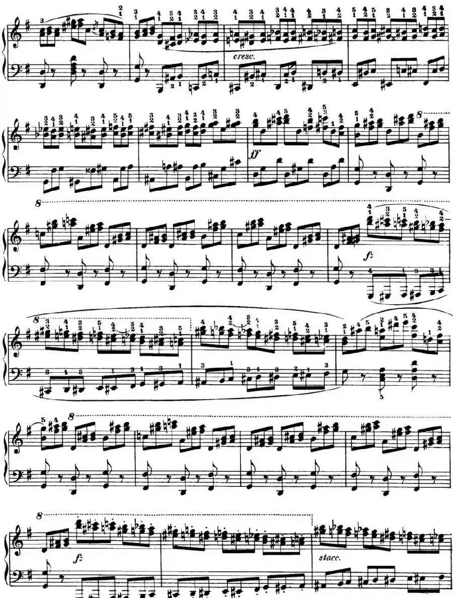 50首车尔尼Op.740钢琴手指灵巧技术练习曲（NO.39）